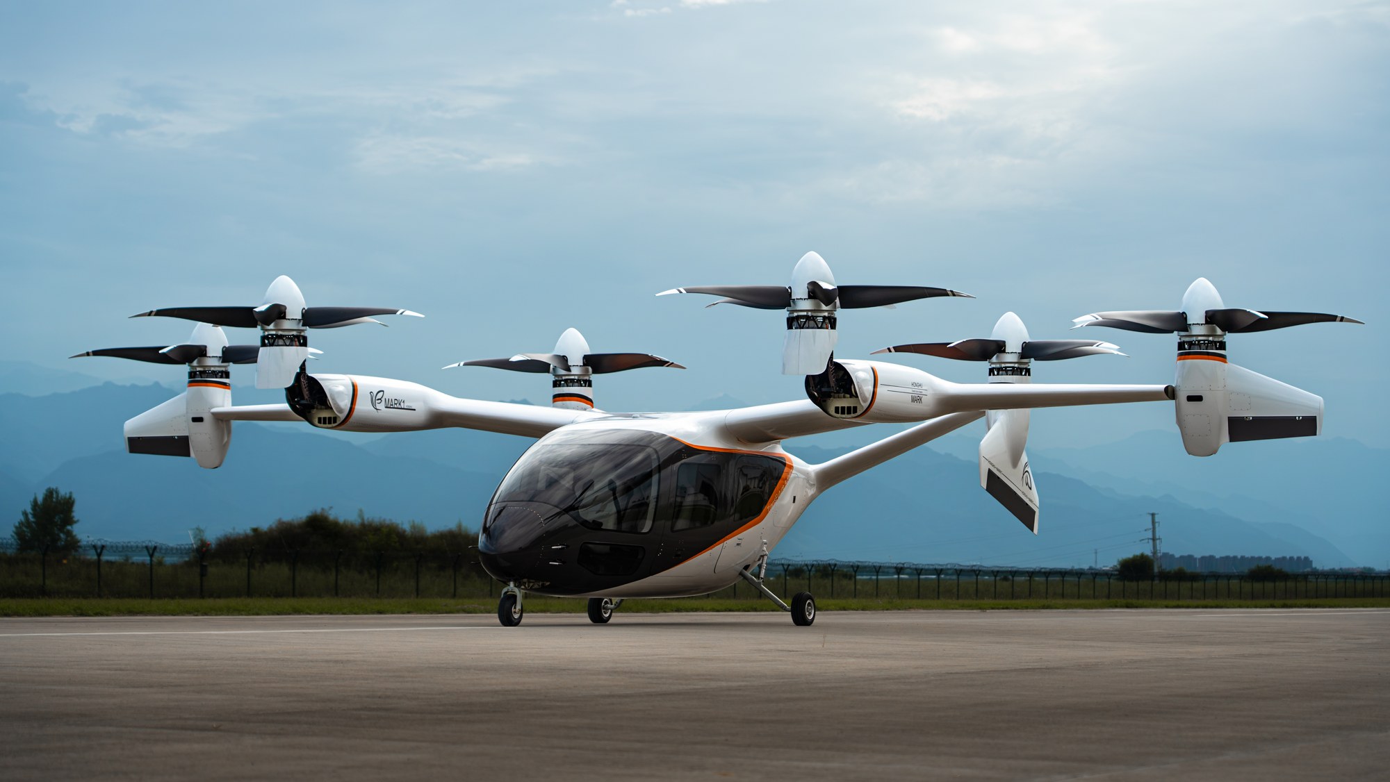 TransFuture Aviation Honghu Mark1 tilt-rotor eVTOL pre-production prototype